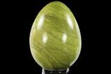 Polished Green Opal Egg - Madagascar #134546-1